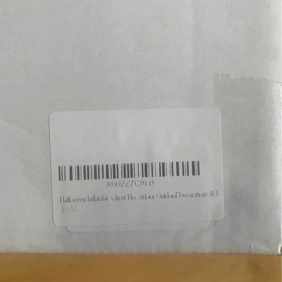 4ft Halloween Inflatable Ghost with Pumpkin Blow Up Yard Decoration - Picture 4 of 4